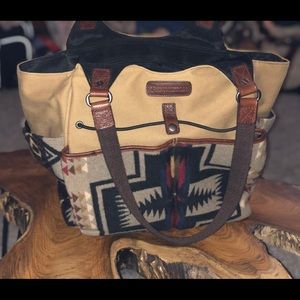 Pendleton large shoulder tote/purse/diaper bag